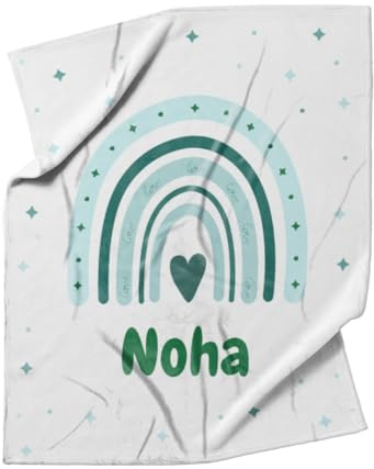 fotobar Personalisierte Wohndecke grün 125 x 155 cm