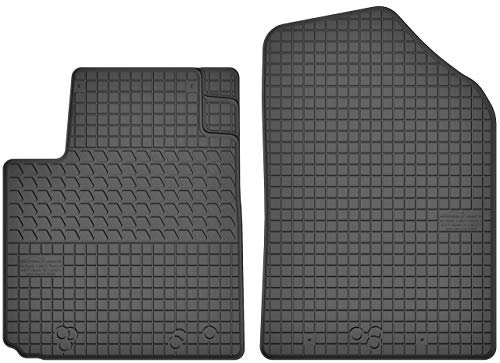 Maßgefertigte Auto Gummimatten, kompatibel mit KIA Picanto II von 2011 bis 2017-2 teilige Gummifußmatten Set, Geruchlos & Abriebfest, Hochwertige Fußmatte Auto Accessoires