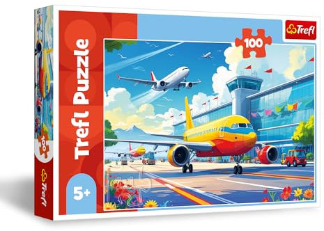 Trefl - König der Lüfte - Puzzle 100 Teile - Puzzle mit Flugzeugen, kreative Unterhaltung, Spaß für Kinder ab 5 Jahren
