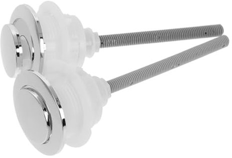 HOMSFOU Toilettenspülknopf Abs Einzeldruck Ersatz Wc Wassertankknopf 38x46mm Bad Zubehör
