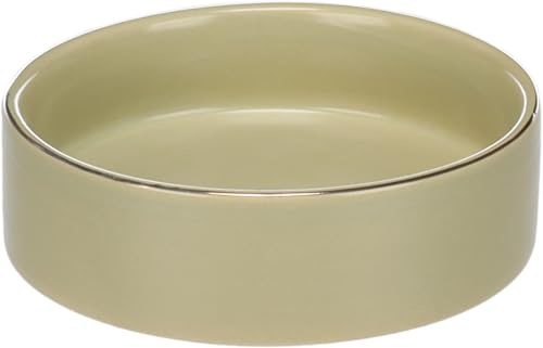 Hundenapf Keramik – hundenapf kleine Hunde – 200ml – spülmaschinengeeignet – rund lichtgrün – Flamingo Eram