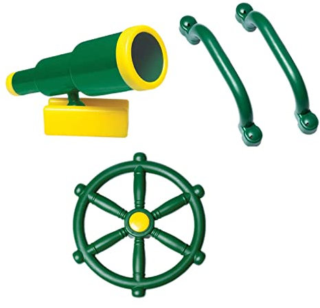 MotiveTech Rueda Portátil + Manillar Telescópico para Columpio, Patio de Juegos