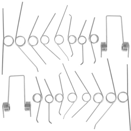 VILLFUL 18Pcs Trash can Twist Spring Replacement Torsion Springs for Bin Lid Easy Installation for Enhanced Elasticity and Compatibility