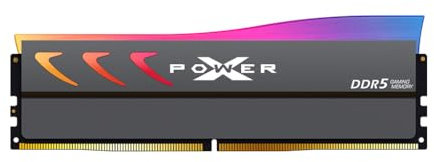 Silicon Power DDR5 16GB Storm RGB 6000MT/s (PC5-48000) 288-pin CL36 1.35V UDIMM Módulo de memoria RAM de escritorio RAM SP016GXLWU60FFSK Gris