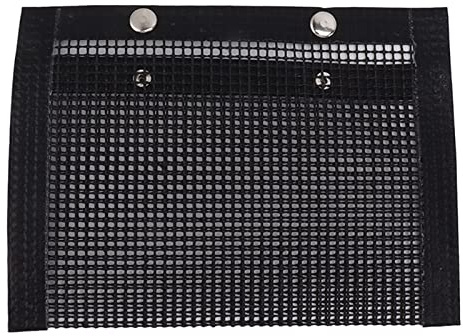 BBQ Mesh Grill Bags Reusable Temperature Resistance Mesh Grilling Bags for Charcoal Gas Microwave Oven (S (24x14cm/9.45x5.51in))