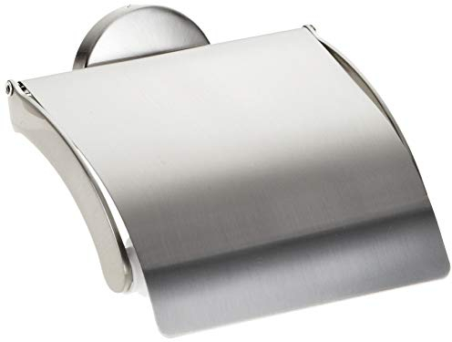 Fackelmann Toilettenpapierhalter FUSION, vernickelter Klopapierhalter (Farbe: Silber), Menge: 1 Stück