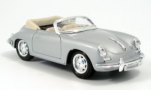 Welly Modellauto 1:24 Porsche 356 B Cabrio silber