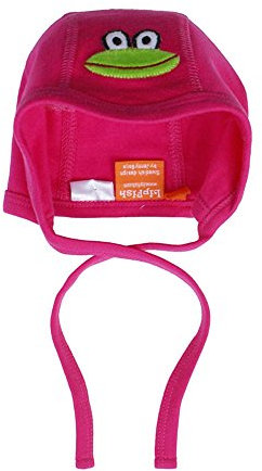 LipFish Babymütze Frosch Pink Cerise mit Bändchen