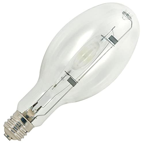 Satco S5839 4200K 250-Watt Clear Pulse Start Universal Mount Mogul Base ED28 Metal Halide Lamp