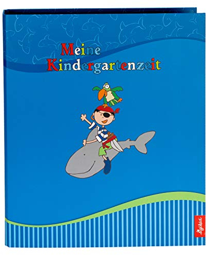 goldbuch 35446 Kindergarten Sammelordner Sammy Samoa im Format DIN A4, Aktenornder aus Kunstdruck mit UV-Lack, Ordner mit Hebelmechanik, Hefter mit 4 bedruckten Trennblättern, Pirat, Junge, Blau