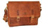 MENZO „Milano“ 13 Zoll Laptoptasche aus echten Leder, Notebooktasche, Aktentasche für Damen und Herren (braun)