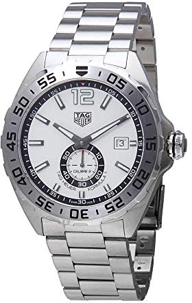 Tag Heuer Formula 1 Herren-Armbanduhr mit weißem Zifferblatt, Edelstahl, WAZ2013.BA0842