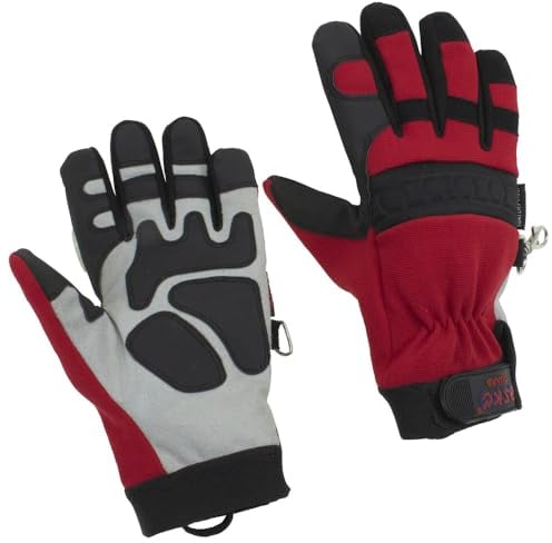 askö THL-Handschuh Guard EN 388 CAT II, Größe 10, rot, Hochsichtbar, Schutzhandschuh, Handschuh, Polyurethan, wasserdicht, schneidfest, Wiederverwendbar, Brandbekämpfung, Fertigung