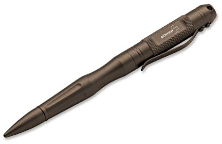 BÖKER PLUS® IPLUS TTP BR - Tactical Pen Aluminium - Touchscreen Stift Tablet - Kugelschreiber mit Gravur