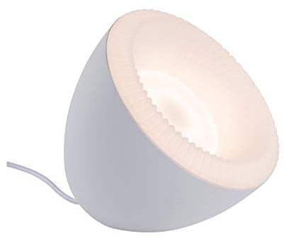 Paulmann 70931 Smart Home LED Tischleuchte Cornus incl. 1x12 Watt dimmbar Nachttischlampe Weiß Tischlampe Warmweiß 2700 K