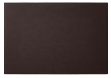 Eglooh - Mercurio - Schreibtischunterlage aus Leder Dunkel Braun cm 90x60 - Handwerkliche Nähte und rutschfester Boden - Made in Italy