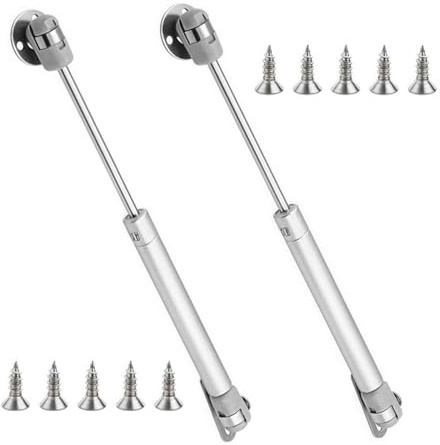 [2 Pack] Resorte de gas, 150N / 33lb / 15KG, Amortiguador de gas, Amortiguadores de gas, Bisagras de cierre suave, Bisagras de caja de juguetes, Soportes de elevación, Soporte de tapa, Bisagras de