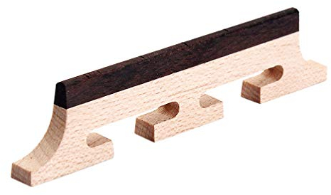 Milisten 5 Saiten Ahorn Banjo Brücke Banjo Ersatzteile Kompensierte Banjo-brücke Ahorn-banjo-brücke Banjobrücke Aus Ebenholz Ukulele-brücke Kompensierte Banjobrücke Gitarre Bambus Bass