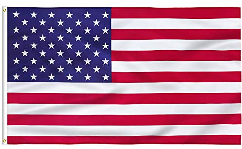 FLAGBURG Amerikanische Flagge 150 x 240cm XXL Amerika Fahne mit Messingösen, Lebendige Farbe, Leinwand-Header und Doppelt Genäht Geeignet Langlebig USA Flag für Draußen und Drinnen