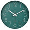 jomparis Wanduhr, batteriebetrieben, leise und Nicht tickende Wanduhr, leicht abzulesen, 30,5 cm, Pfau