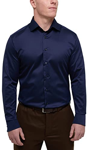 ETERNA Modern Fit 1863 Hemd Langarm New Kent Kragen Nachtblau