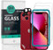 Ibywind Screen Protector For iPhone 13 Mini 5.4[2 Pack],9H Hardness Tempered Glass,With 1Pc Camera Lens Protector,Easy to Install
