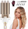 DazSpirit 3 Barrel Hair Wavers for Long/Short Hair, 22 mm Hair Curler Mermaid Crimper with 2 Temperature Control, Waver Curling Wand for Hair Styling Appliances