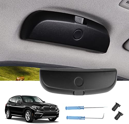 LUWU Kompatibel mit BMW X1 X2 X3 X5 1er 3er 5er 7er Auto Sonnenbrillenhalter Auto Brillenhalter,Sonnenbrillenhalterung Brillenetui Innenraum Zubehör,Auto Glasses Case Holder Brillenetui(Schwarz)