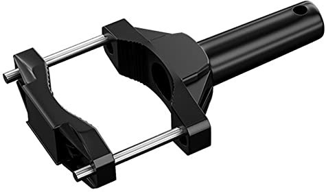 JUNYY Motorrad Rohrschelle Halterung Aluminiumlegierung Stoßdämpfung Fahrzeug Fahrrad Auto Scheinwerfer Erweiterungshalterung(Schwarz)