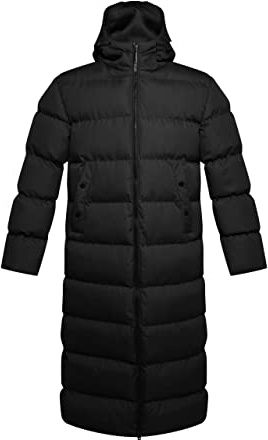 Soul Star Soulstar Mens Banana Padded Jacket Puffer Long Jackets Winter Hooded Coat for Men UK, Black Colour, Size- Large