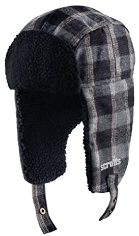 Scruffs Trade Trapper Hat. Black/Grey