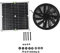 Kit de Ventilador de Panel Solar 3000 Rpm 100W Panel Solar Impermeable Caja de Ventilación Redonda Ventilador de Escape para Cobertizo de Invernadero de Gallinero