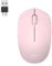 Port Connect Souris sans Fil pc Wireless 2.4 ghz Collection 2 pour Ordinateur - capteur Optique 1600 dpi - 3 Boutons - Compact. ambidextre & silencieuse Blush Rose