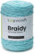 Loopncraft Cordino per borse uncinetto, cordino in cotone 2mm, colori vari 250gr, LOOP'NCRAFT BRAIDY 01 Schwarz, (Verde Acqua)