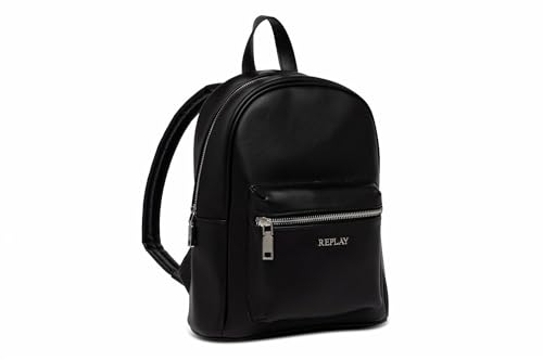 Replay Damen Rucksack aus Kunstleder, Schwarz (Black 098), Onesize