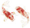 SAFIGLE 2pcs Figurines Poisson Cristal Naturel：Poisson Artificiel Aquarium DéCoration De Bureau, Maison, Voiture - Faux en Silicone avec Ventouses pour Aquarium Fish Tank Décoration Ornements