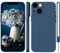WXX für iPhone 14 Hülle Silikon Case, Handyhülle für iPhone 14 Dünn Slim mit Microfiber, Kratzfeste Rundumschutz Case Hülle für iPhone 14 6.1'' Dunkel Blau