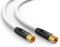 RedStar24 Cavo Antenna 30m Bianco - Maschio a Femmina IEC - Cavo Coassiale HDTV Premium per la TV via cavo | Cavo TV: Compatibile con TV, Radio, DVB-T/T2, DVB-C, DAB