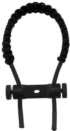 eMagTech Tiro con Arco Cuerda Trenzada Duradera Ajustable Eslinga de Muñeca con Arco Compuesto Adecuado para Tiro con Arco Compuesto Accesorio de Caza Al Blanco Negro