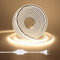 HEGEHE Tira de LED COB 0.5m, Flexible Tiras de Neón 220V con Cable de Alimentación, Cada Corte de 50cm, 288LEDs/m Blanco Natural Luz de Cuerda de Alto Brillo para decoración de Navidad e iluminación