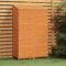 Homgoday Casa Mobilia Gartenhaus Braun Gerätehaus Gartengeräte Schrank aus Holz Outdoor Schuppen aus Holz Gartenhäuser Angebote 102 x 52 x 174,5 cm Massivholz Fichte