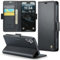 Phernykas for iPhone 16 Plus Wallet Case with Card Holder, Kickstand RFID Blocking Magnetic Closure Shockproof Protective PU Leather Case for iPhone 16 Plus Flip Case Wallet - Black