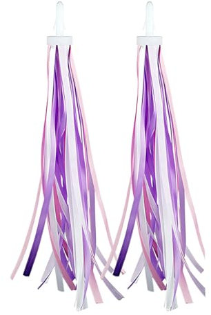 EIHI 1 Paar Lenkerfransen Streamer Bändchen für Kinderfahrrad, Fahrrad Zubehör Kinder, Kinder Roller Lenker Streamer Fahrrad Griffe Ribbon Fahrradzubehör Kinder