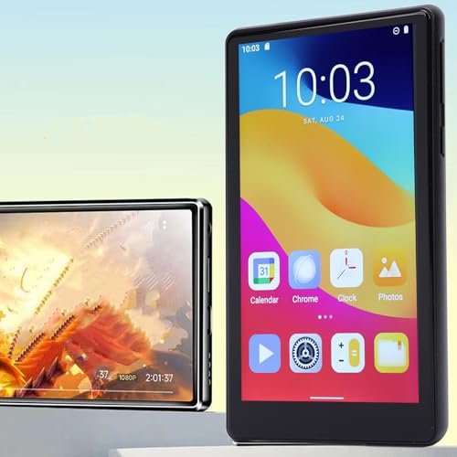 128 GB MP3-Player mit Bluetooth und WLAN, 5,0-Zoll-IPS-Touchscreen-Musikplayer mit Spotify, Android-Streaming-MP3-Player mit Audible, HiFi-MP4-Player mit Lautsprecher, Schnelles