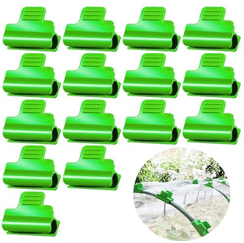 Wopanxye Lot de 15 colliers de serrage de 25 mm pour fixation de cadre de serre, abris et filet de jardin (poteaux de 24 à 26 mm)
