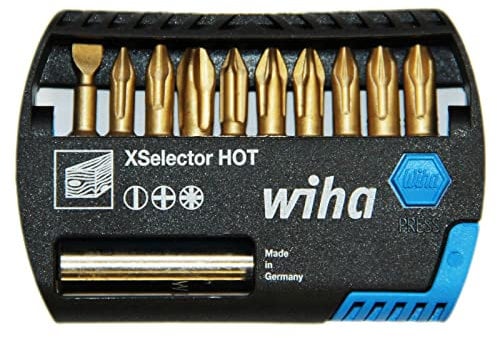 Wiha Bit Set HOT XSelector Bits Schrauberbit Schlitz Kreuzschlitz PH PZ Werkzeug für Akkuschrauber und Schraubendreher 6504