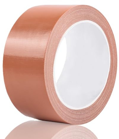 Yuexitech Panzertape Braun Wasserfest, 25mm X 20m Gewebeklebeband, Duct Tape, Panzerband Extra Stark FüR Provisorische Kabel- Und Rohrbefestigung Innen Wie AußEn, Flexibel