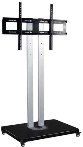 Portable TV Floor Stand - Adjustable Height Portable Floor Stand, Mobile Screen Cart With Wheels, Suitable For 42-65 Inch LED Flat Screen, Load-bearing Up To 50 Kg, Multiple Scenes Available