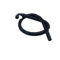 Filtro Sportivo Per Abarth 500 per Grande per Punto per Fiat per Grande per Punto 120 Tubo di aspirazione aria per auto Snorkel Sfiato olio di aspirazione motore(‎Black)