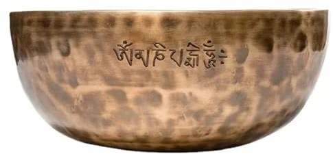 Cuenco Tibetano Cuenco tibetano grande hecho a mano, instrumento de sanación sonora, cuenco luna llena, accesorios masaje for meditación y yoga(12CM)